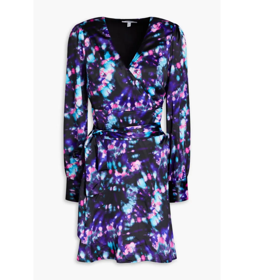 Olivia Rubin Sabrina Tie Dye Satin Dress Size UK 18 for rent on The Volte - main image